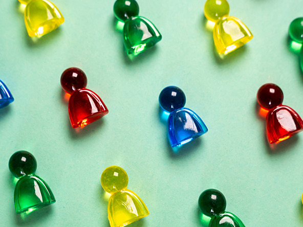 Figurines representing people